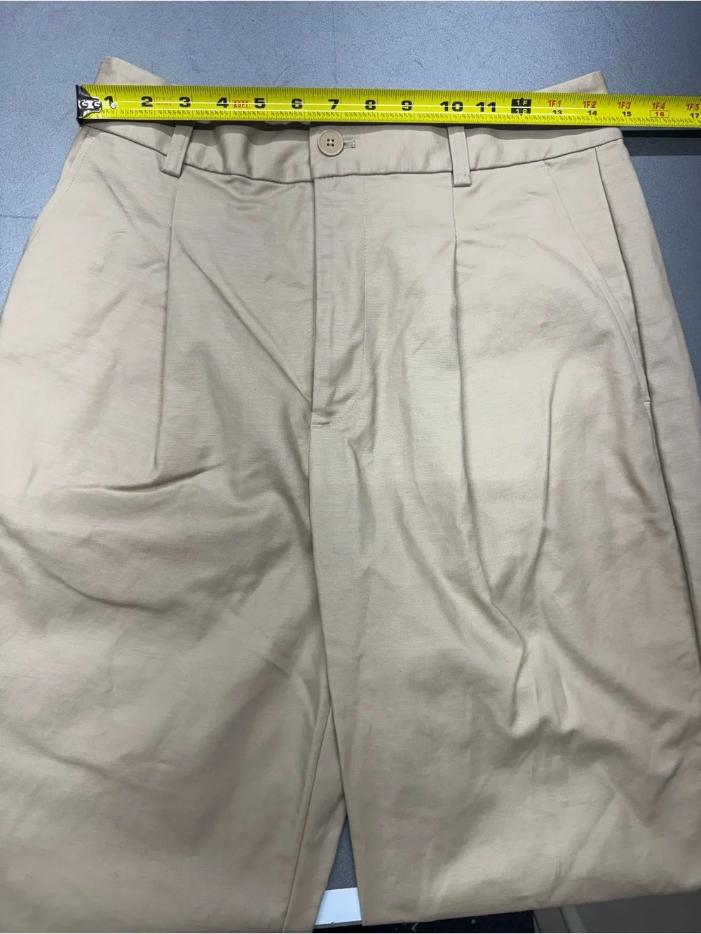 Lauren Ralph Lauren Tan Khaki Cropped Cuffed Pants Women’s 6 Cotton Stretch